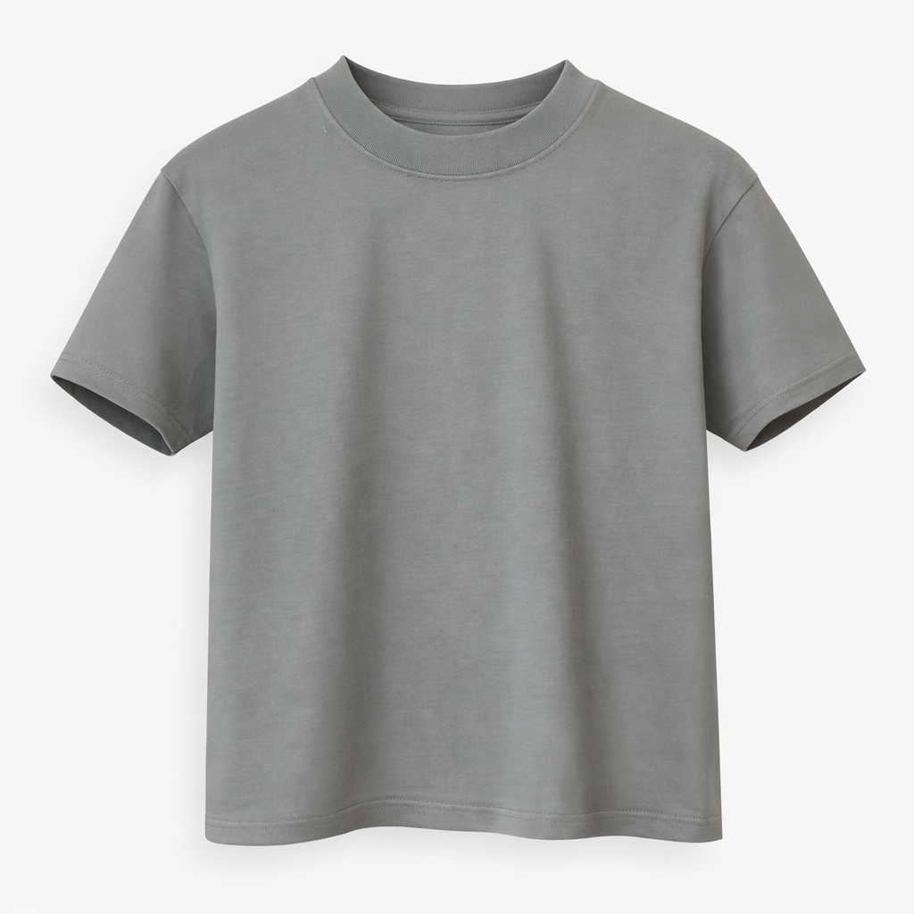 Camiseta 250GSM Oversized Silver Gris