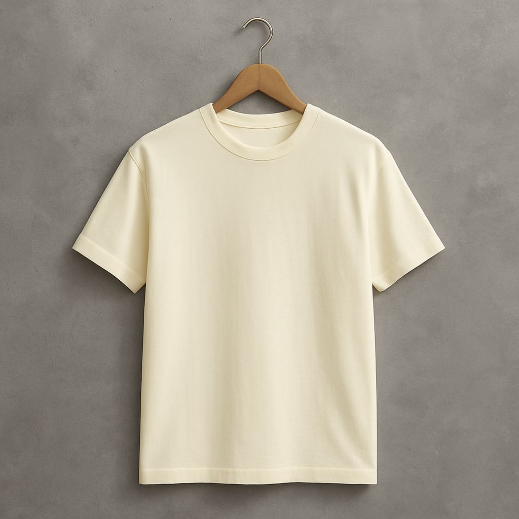 Camiseta 250GSM Soft Oversized Vainilla