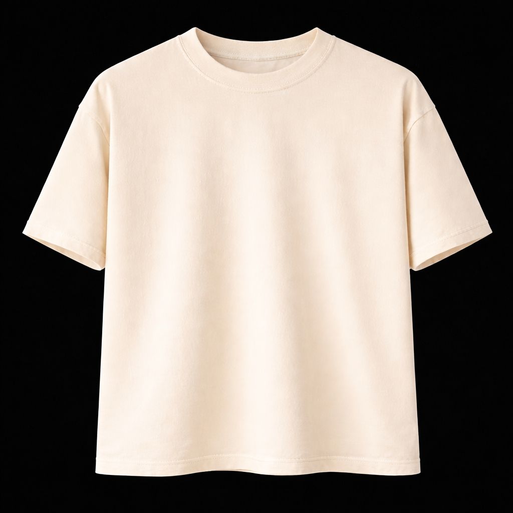 Camiseta 250 GSM Soft Beige Oversized