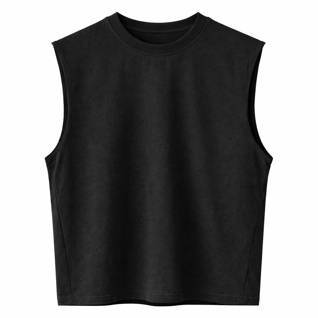 Camiseta 250GSM Tank Negra