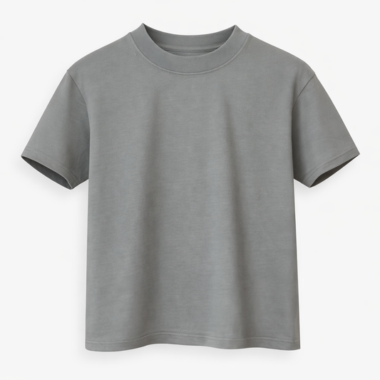 Camiseta 250GSM Oversized Silver Gris