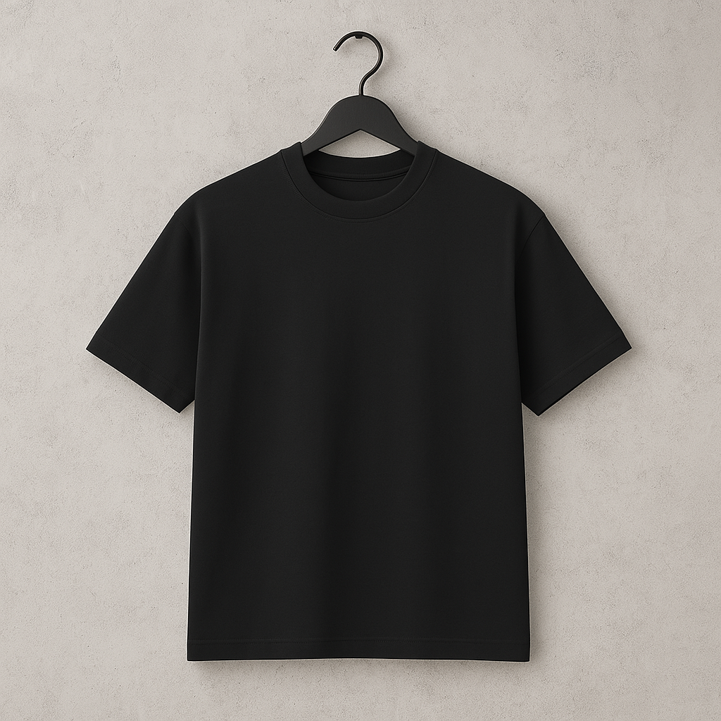 Camiseta 250GSM Oversized Negra