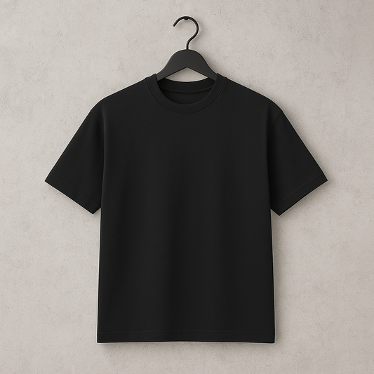 Camiseta 250GSM Oversized Negra