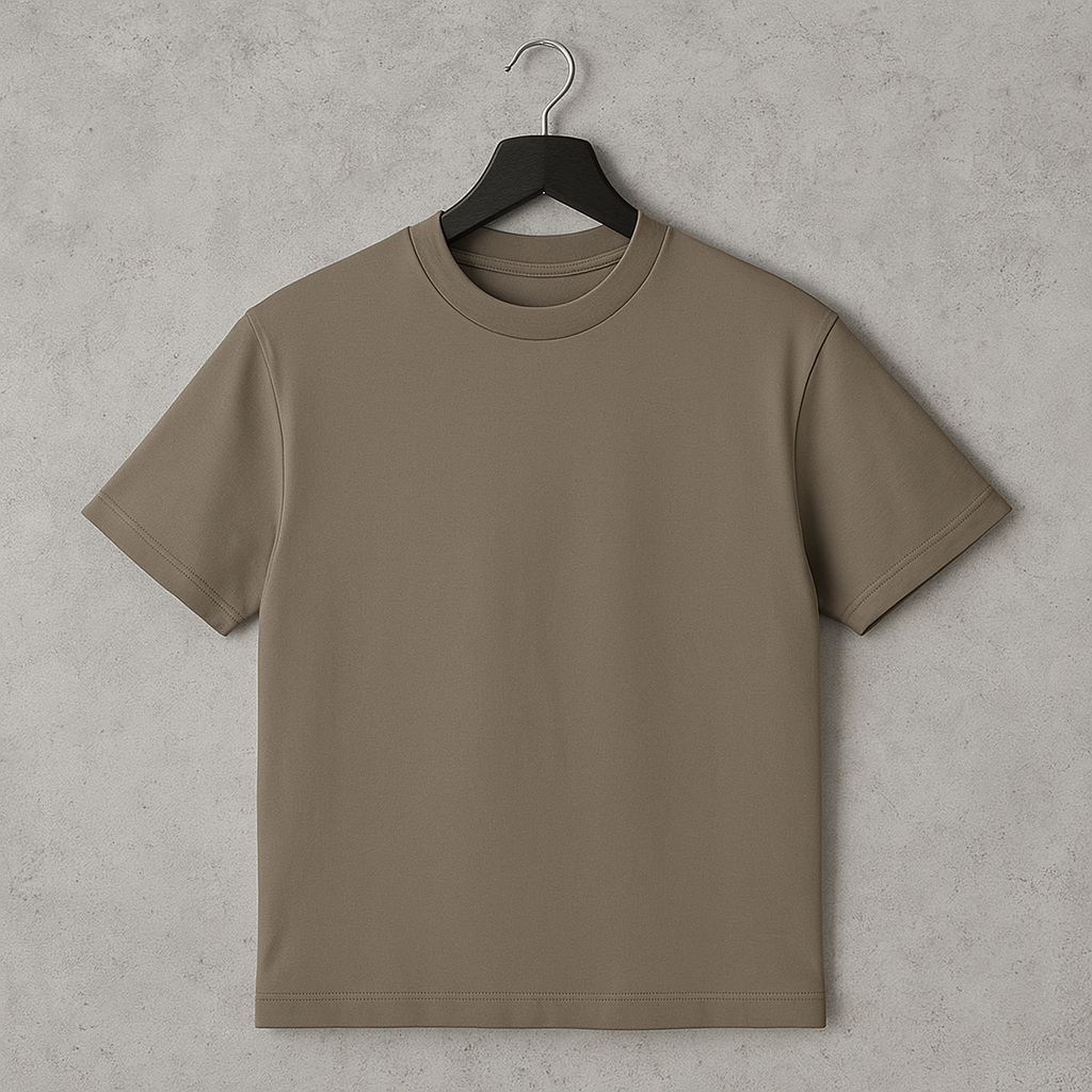 Camiseta 290GSM Oversized Soft Caqui