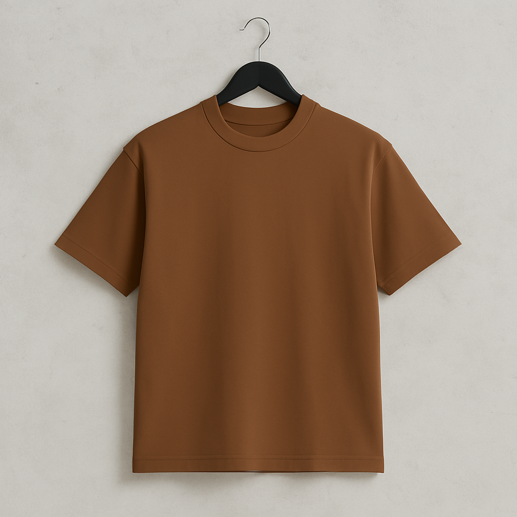 Camiseta 250GSM Oversized Camel