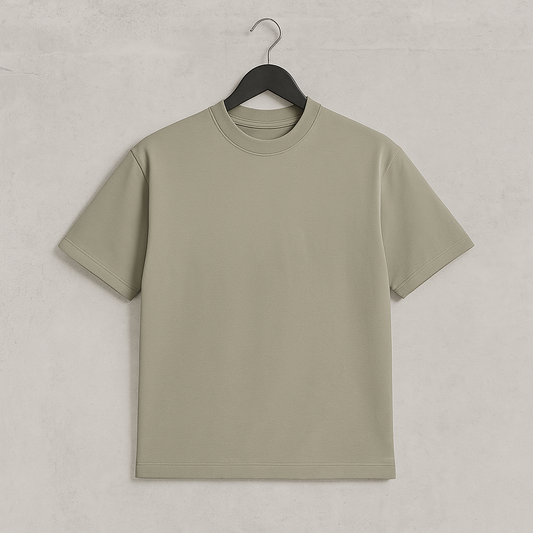 Camiseta 250GSM Oversized Beige