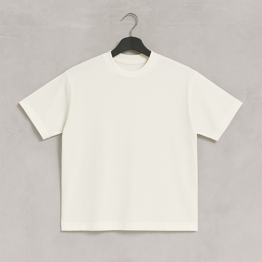 Camiseta 250GSM Oversized Vainilla