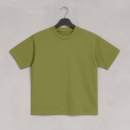 Camiseta 240GSM Oversized Olivo