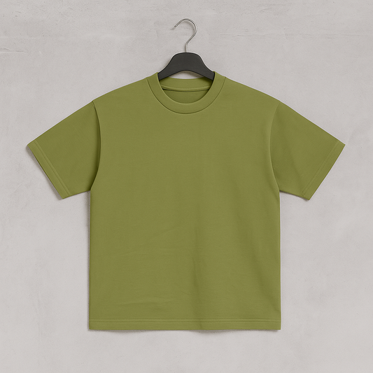 Camiseta 240GSM Oversized Olivo