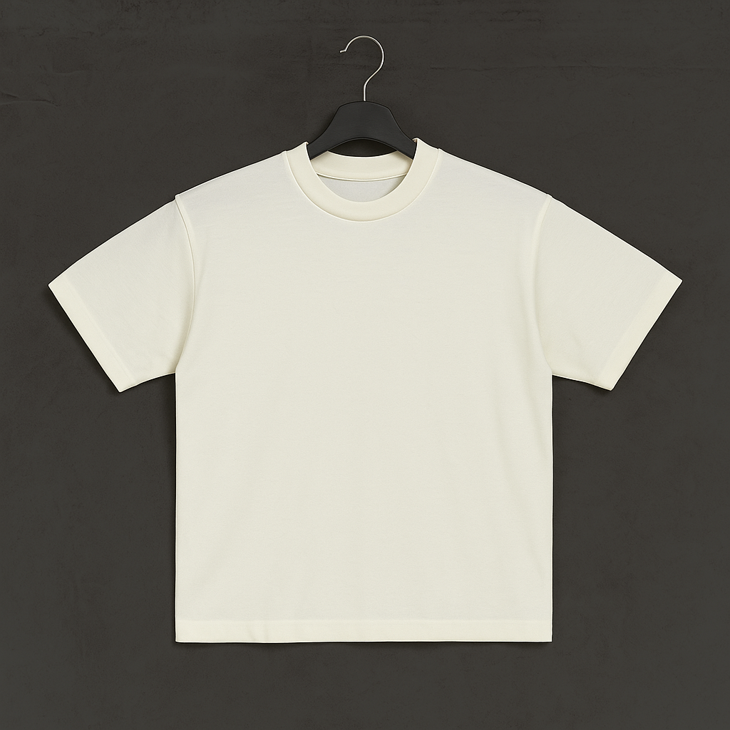 Camiseta 240GSM Oversized Off White