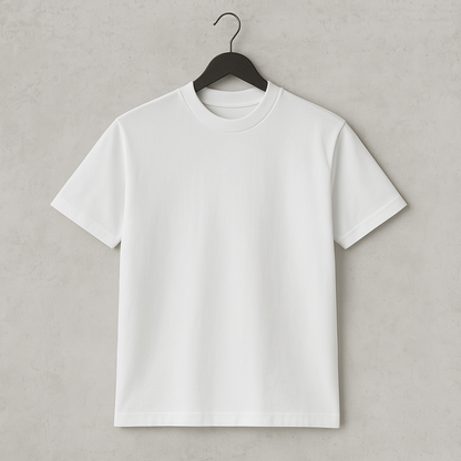 Camiseta 230GSM Oversized Spandex Blanco