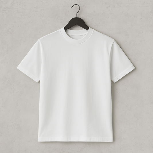 Camiseta 230GSM Oversized Spandex Blanco