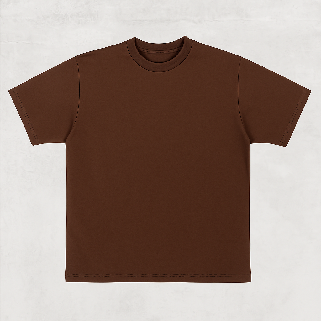 Camiseta 200GSM Café Claro Piqué