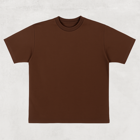 Camiseta 200GSM Café Claro Piqué