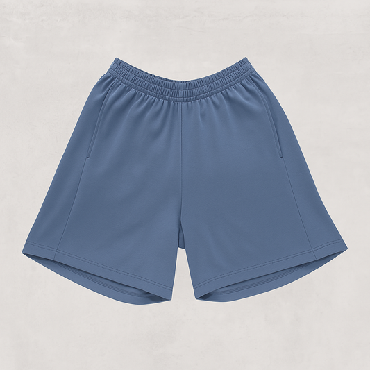 Short French Terry Azul Claro