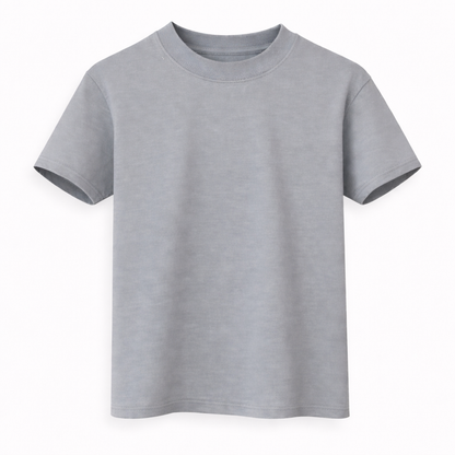 Camiseta 290GSM Oversized Soft Gris Claro
