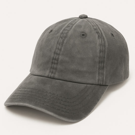 Gorra Gris Deslavada Tela SnapBack