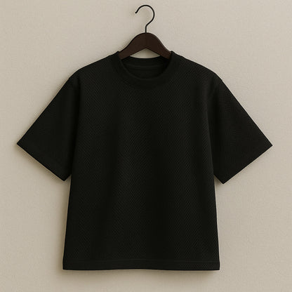 Camiseta 180GSM Deportiva Oversized Negra