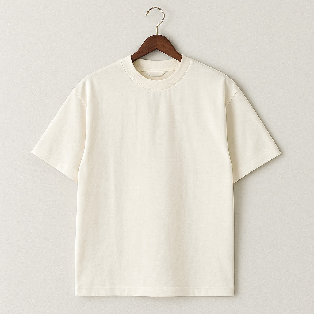Camiseta 270GSM Oversized Marfil