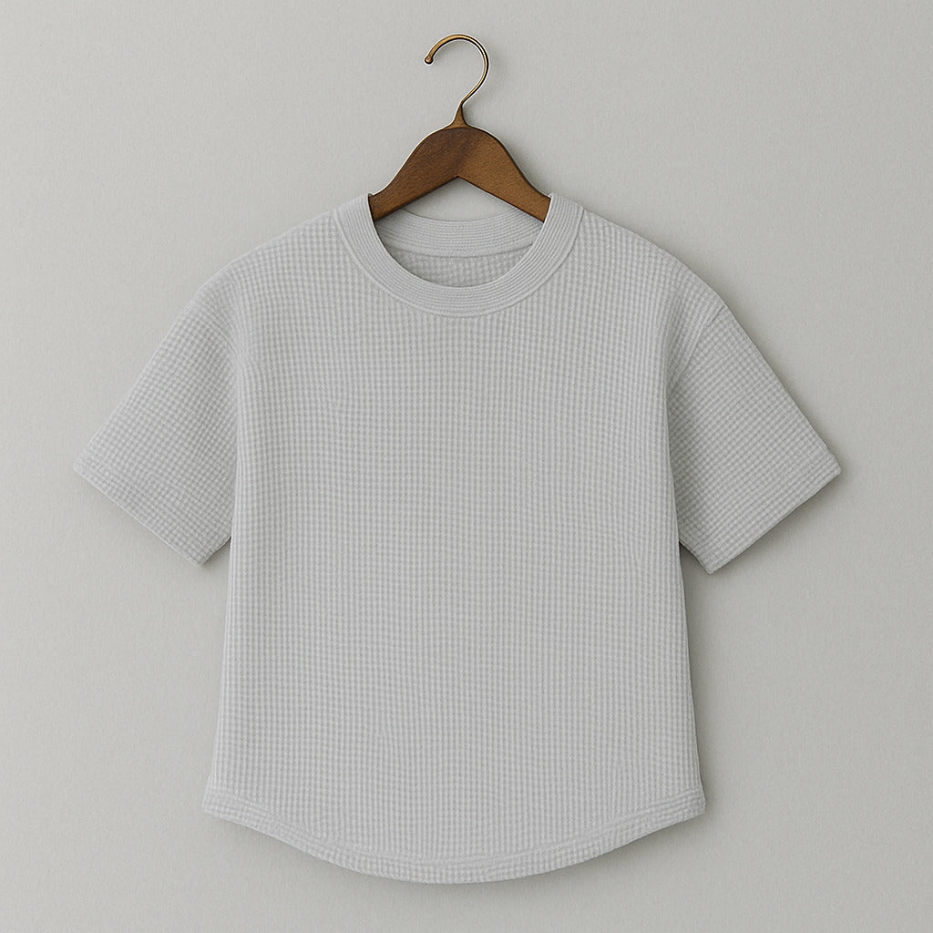 Camiseta 185GSM Waffle Gris