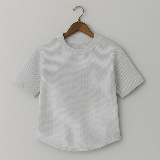 Camiseta 185GSM Waffle Gris