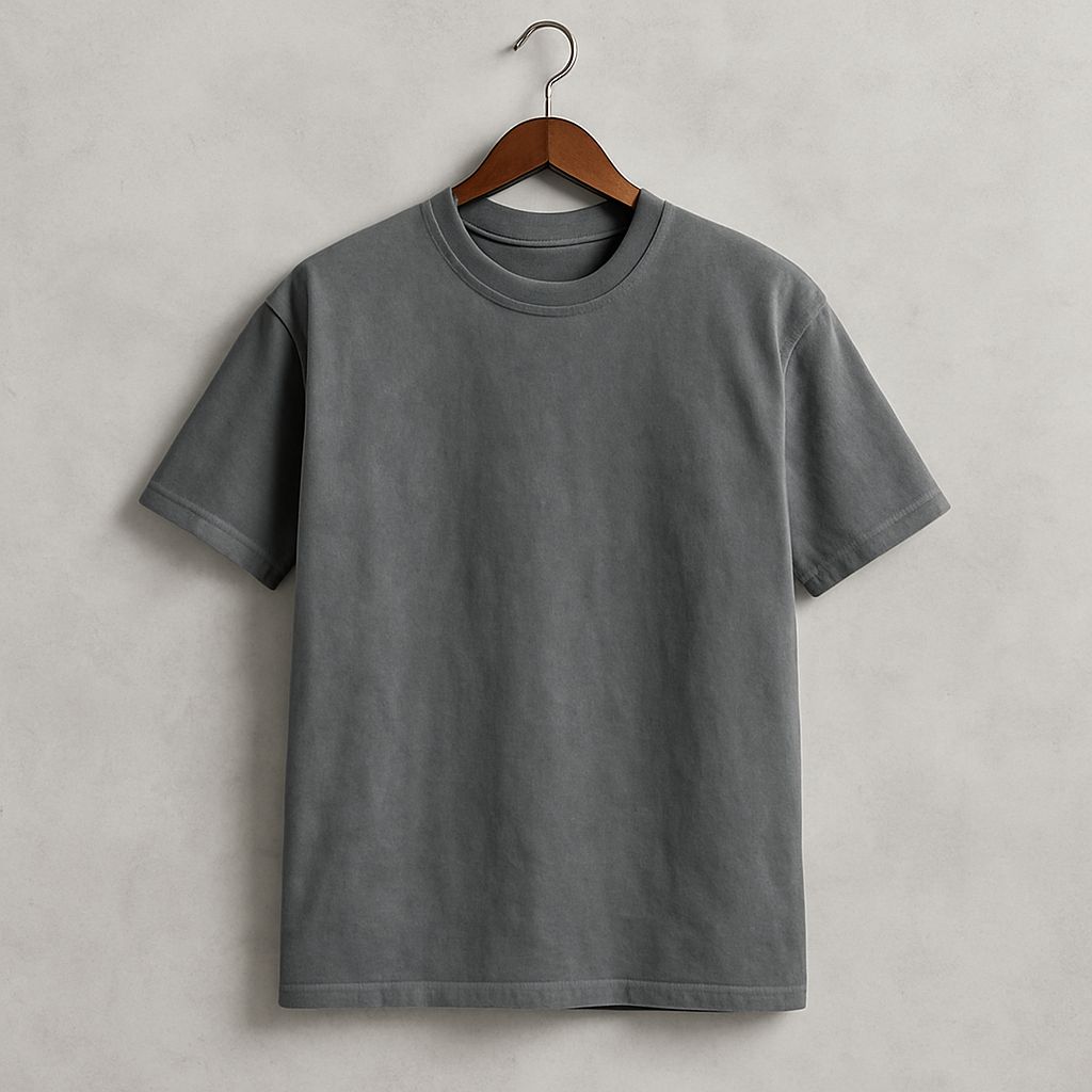Camiseta 250GSM Oversized Color Pigment Gris
