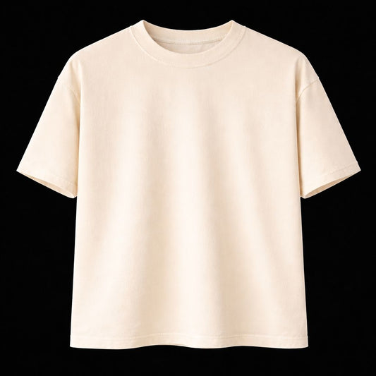 Camiseta 250 GSM Soft Beige Oversized