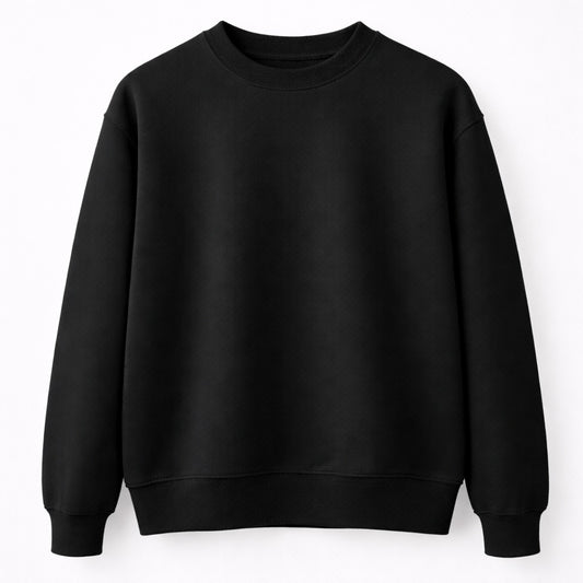 Suéter Crewneck 450GSM Oversized Negro