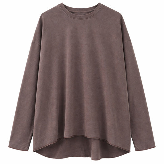 Camiseta 250GSM Oversized Pigment Café M.L