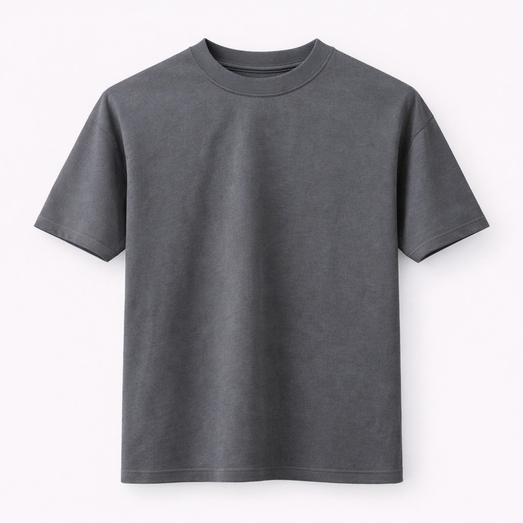 Camiseta 250GSM Semi Oversized Pigment gris