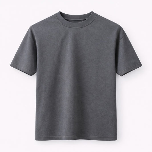 Camiseta 250GSM Semi Oversized Pigment gris