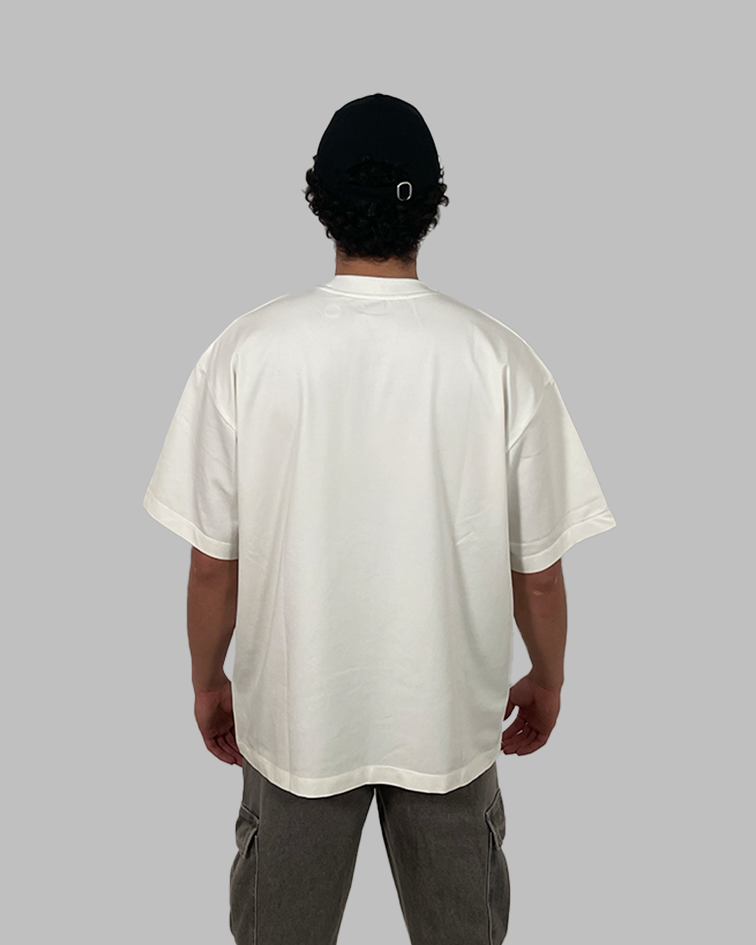 Camiseta 230GSM Oversized Spandex Blanco