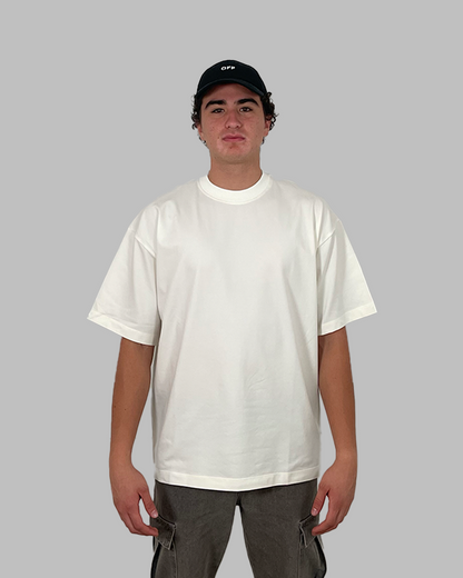 Camiseta 230GSM Oversized Spandex Blanco