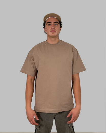 Camiseta 290GSM Oversized Soft Caqui