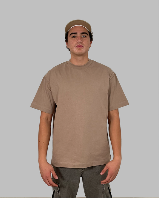 Camiseta 290GSM Oversized Caqui