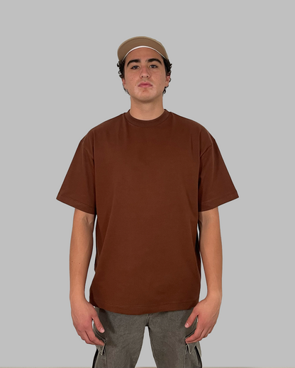 Camiseta 270GSM Oversized Chocolate